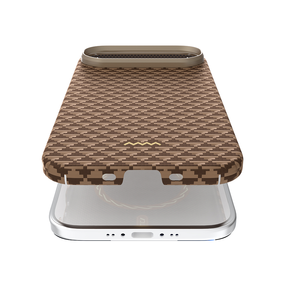 Apple iPhone 17 Air Kılıf M-safe Şarj Özellikli Raptic Aramid Skin Origin Serisi Kapak - 18