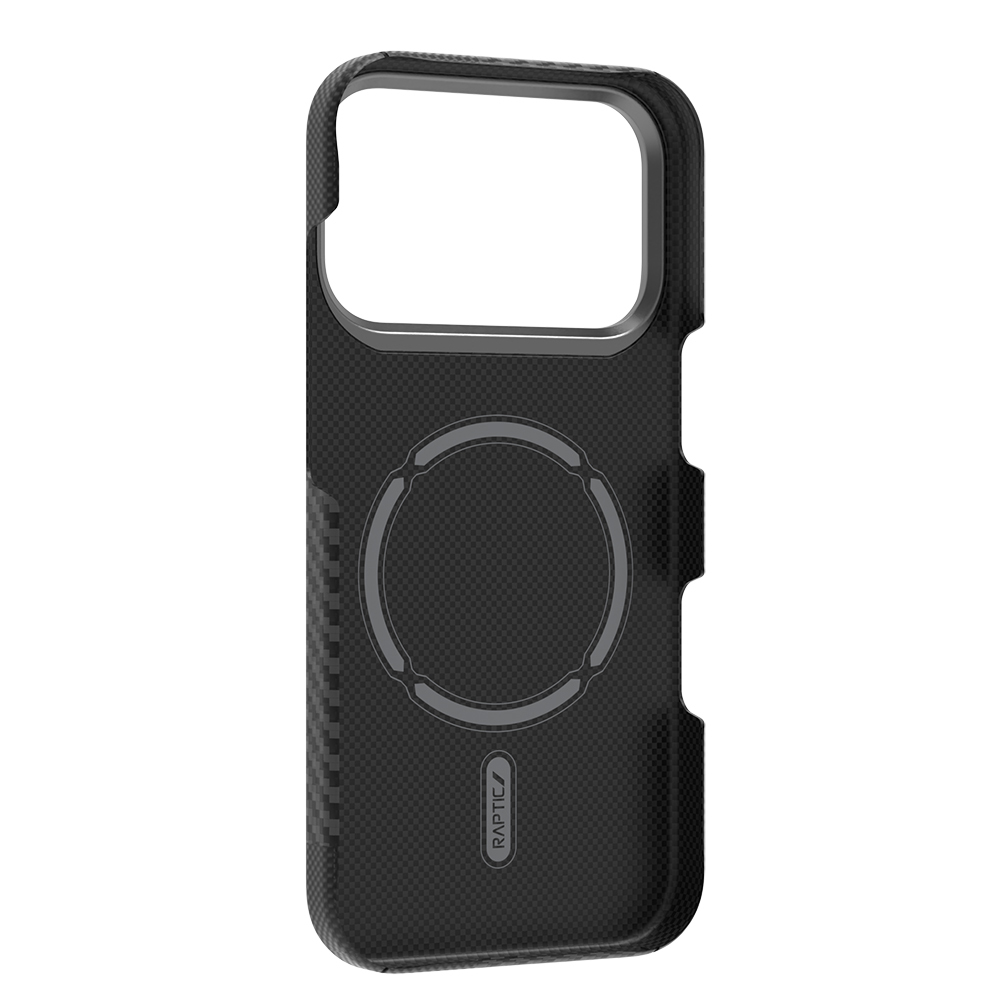 Apple iPhone 17 Pro Max Kılıf M-safe Şarj Özellikli 600D Metal Kamera Çerçeveli Raptic Aramid Fiber Geotik Serisi Kapak - 2