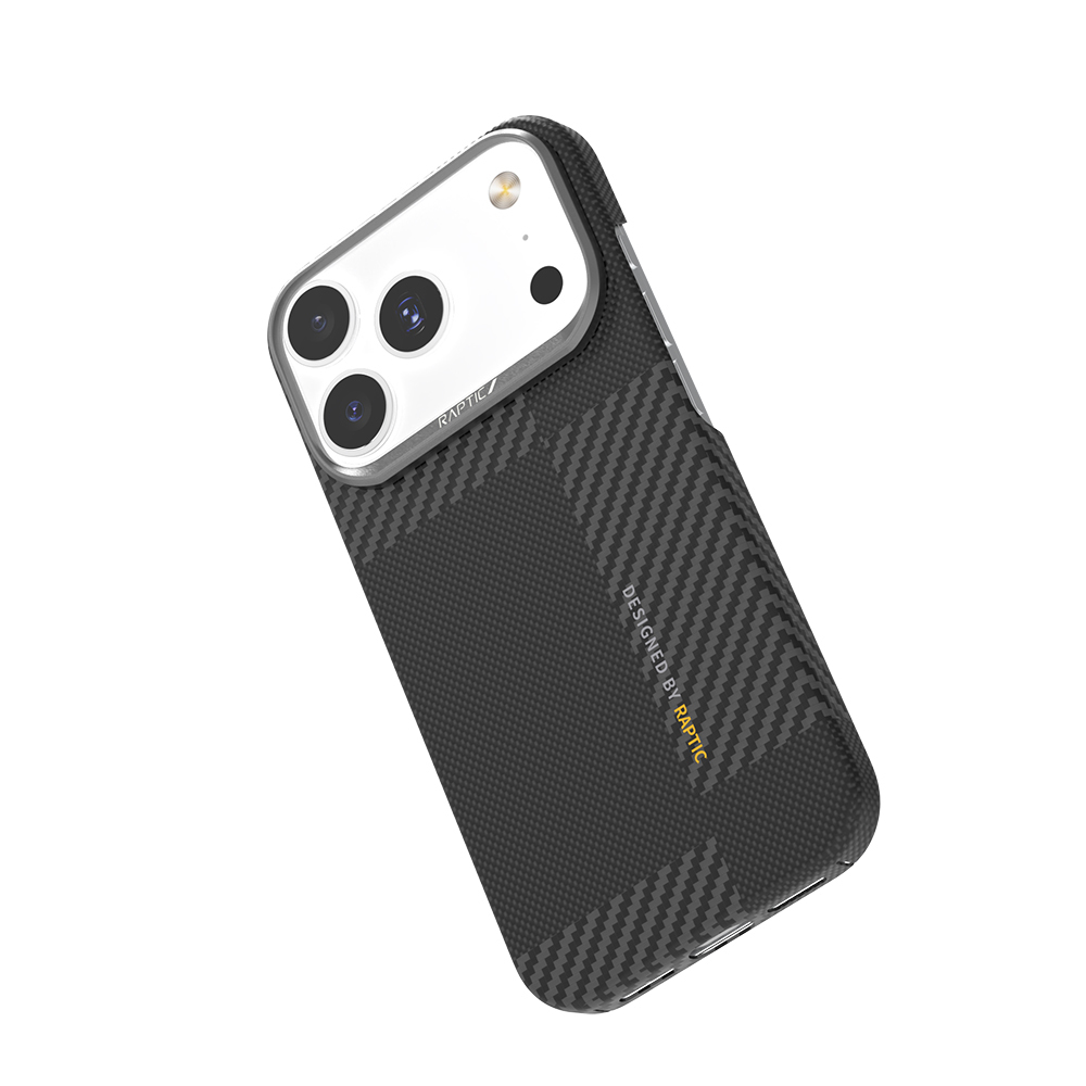 Apple iPhone 17 Pro Max Kılıf M-safe Şarj Özellikli 600D Metal Kamera Çerçeveli Raptic Aramid Fiber Geotik Serisi Kapak - 4