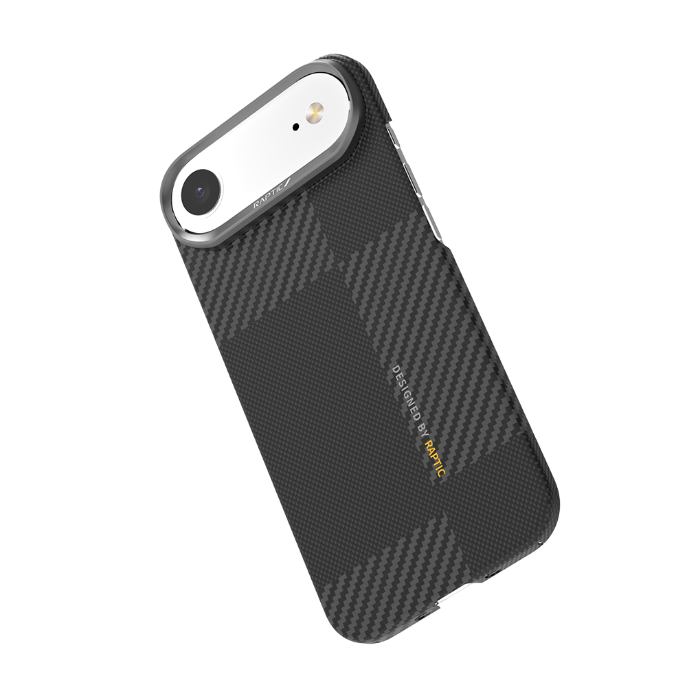 Apple iPhone 17 Air Kılıf M-safe Şarj Özellikli 600D Metal Kamera Çerçeveli Raptic Aramid Fiber Geotik Serisi Kapak - 4