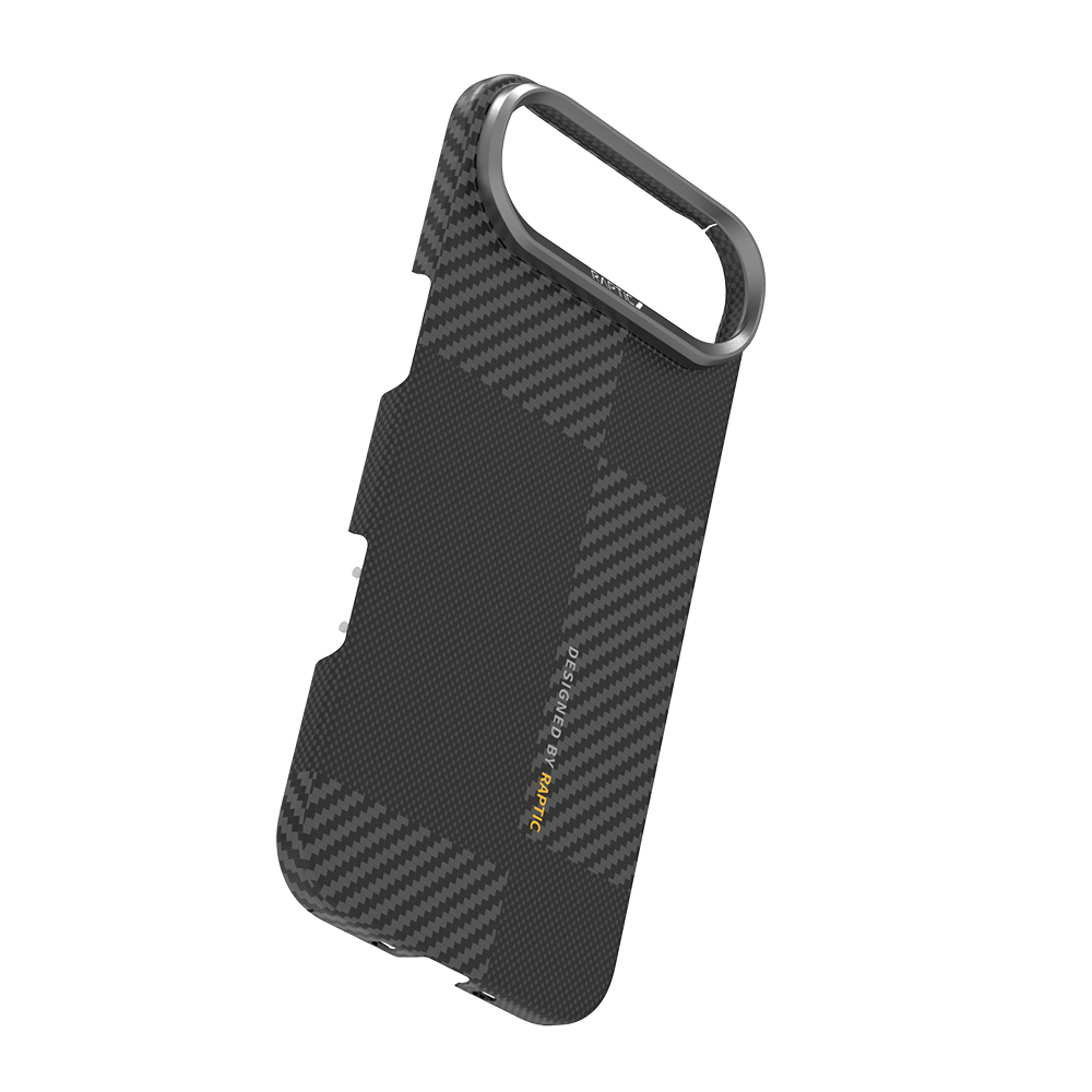 Apple iPhone 17 Air Kılıf M-safe Şarj Özellikli 600D Metal Kamera Çerçeveli Raptic Aramid Fiber Geotik Serisi Kapak - 5