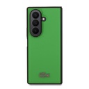 Galaxy Z Fold 7 Kılıf Lacoste Orjinal Lisanslı M-safe Şarj Özellikli Pike Desenli Arka Yüzey İkonik Timsah Metal Logolu Kapak - 1
