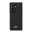 Galaxy Z Fold 7 Kılıf Lacoste Orjinal Lisanslı M-safe Şarj Özellikli Pike Desenli Arka Yüzey İkonik Timsah Metal Logolu Kapak - 7