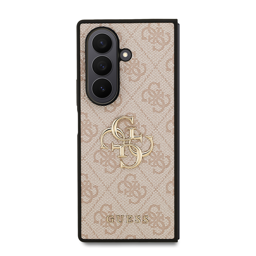Galaxy Z Fold 7 Kılıf Guess Orjinal Lisanslı PU Deri Büyük Metal Logo Dizaynlı Kapak - 1