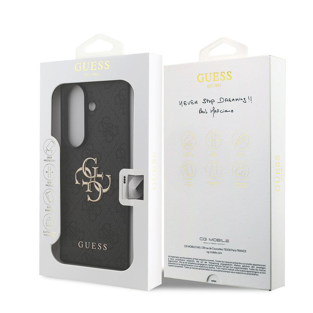 Galaxy Z Fold 7 Kılıf Guess Orjinal Lisanslı PU Deri Büyük Metal Logo Dizaynlı Kapak - 14