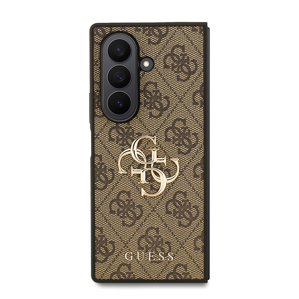Galaxy Z Fold 7 Kılıf Guess Orjinal Lisanslı PU Deri Büyük Metal Logo Dizaynlı Kapak - 15
