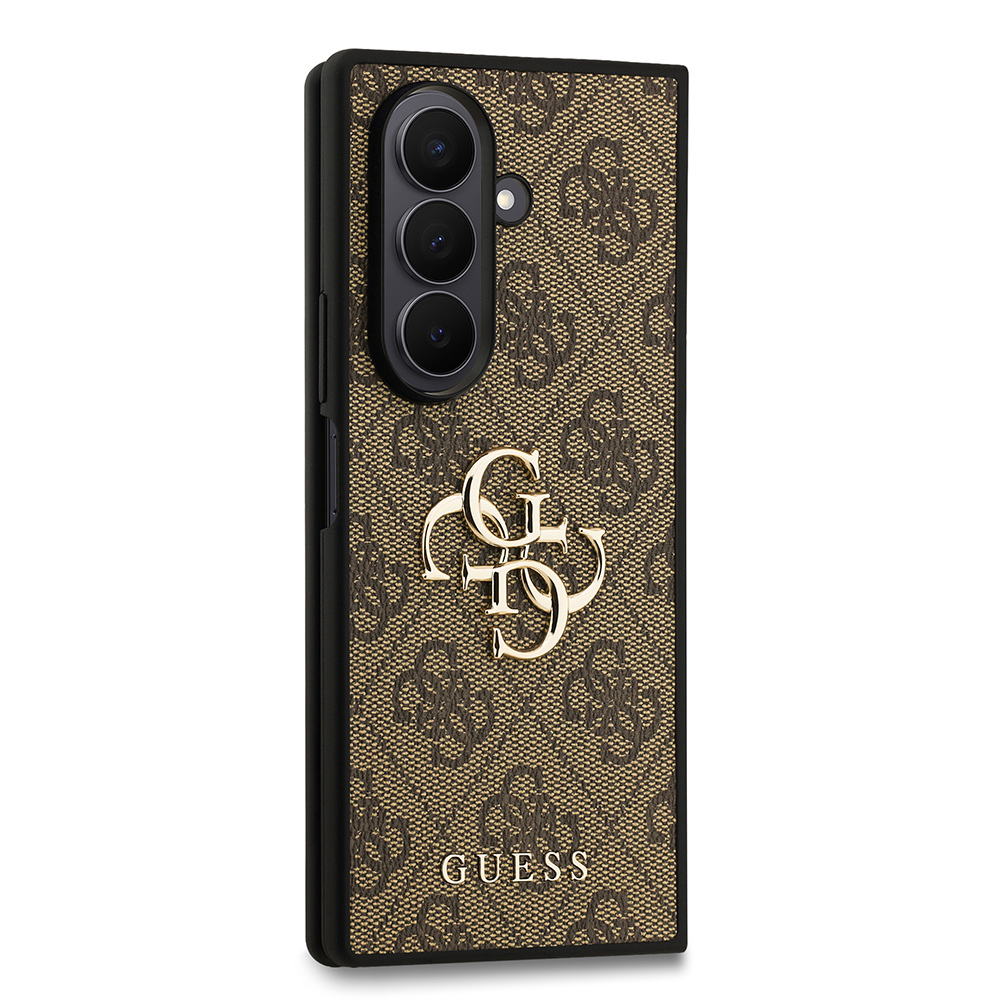 Galaxy Z Fold 7 Kılıf Guess Orjinal Lisanslı PU Deri Büyük Metal Logo Dizaynlı Kapak - 18