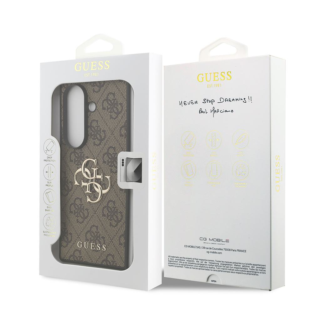 Galaxy Z Fold 7 Kılıf Guess Orjinal Lisanslı PU Deri Büyük Metal Logo Dizaynlı Kapak - 21