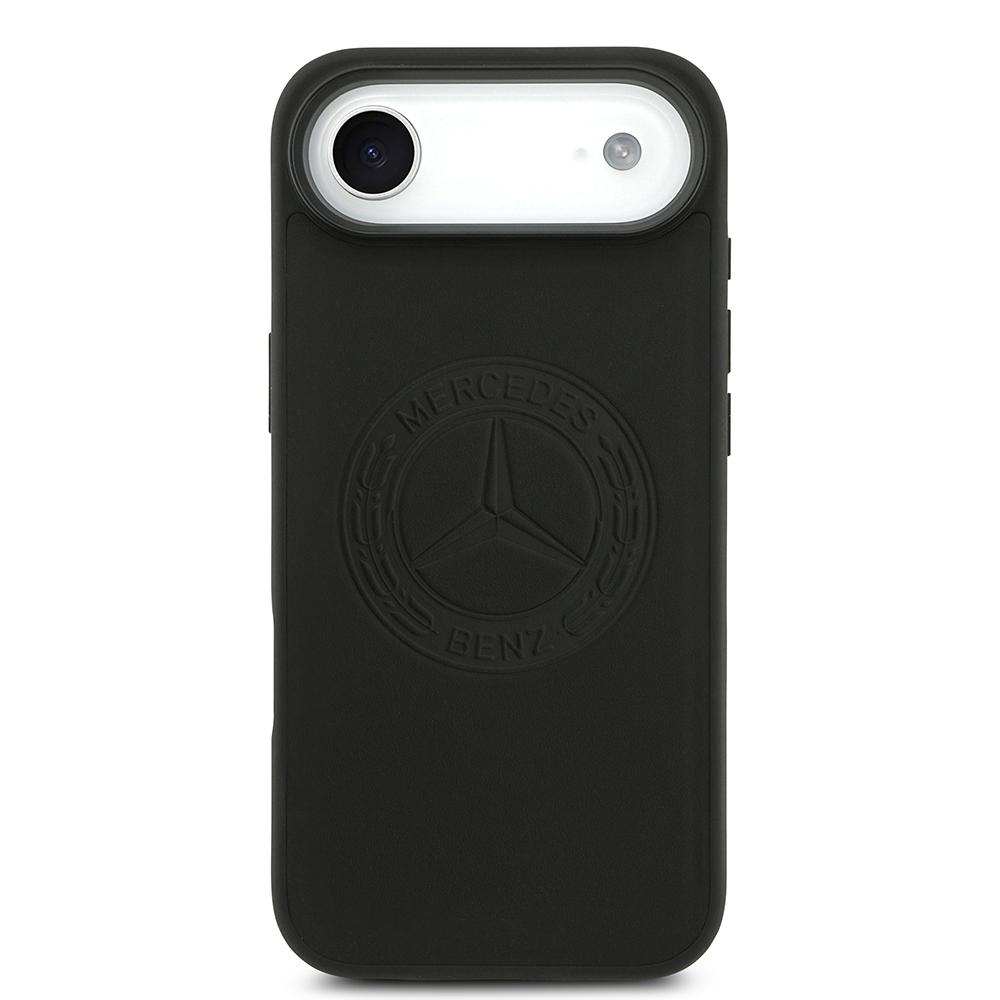 Apple iPhone 17 Air Kılıf Mercedes Benz Orjinal Lisanslı M-safe Şarj Özellikli Hakiki Deri Nostaljik Yıldız Dizayn Kapak - 2
