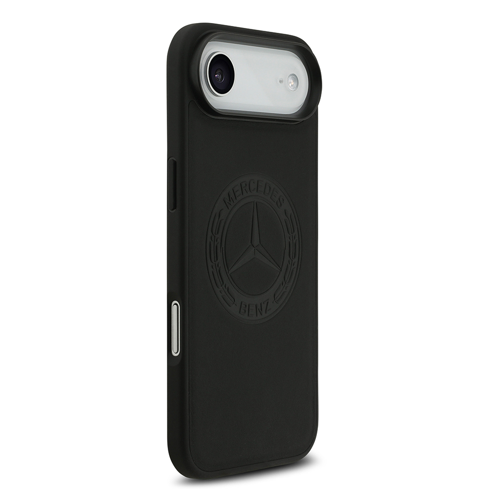 Apple iPhone 17 Air Kılıf Mercedes Benz Orjinal Lisanslı M-safe Şarj Özellikli Hakiki Deri Nostaljik Yıldız Dizayn Kapak - 3