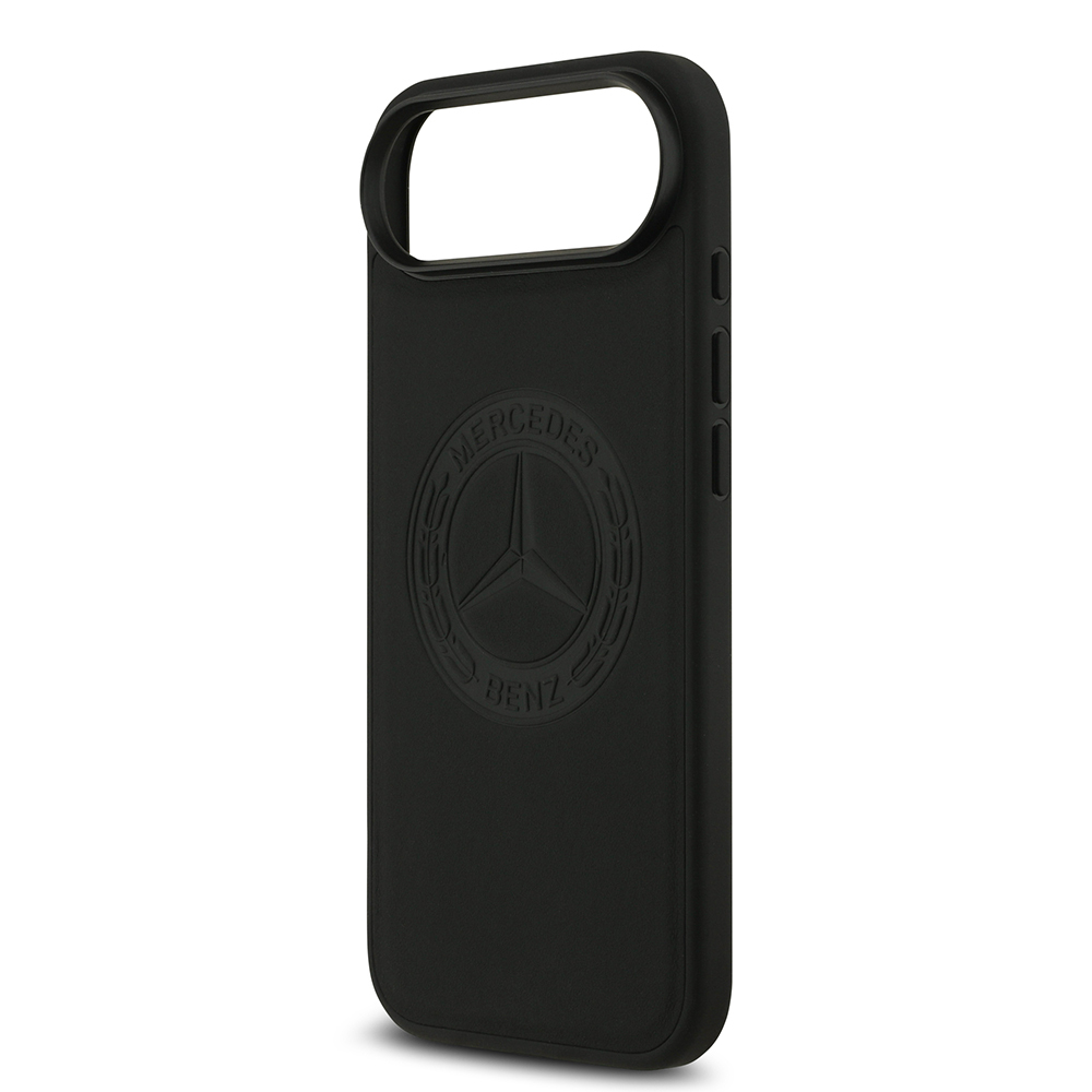 Apple iPhone 17 Air Kılıf Mercedes Benz Orjinal Lisanslı M-safe Şarj Özellikli Hakiki Deri Nostaljik Yıldız Dizayn Kapak - 5