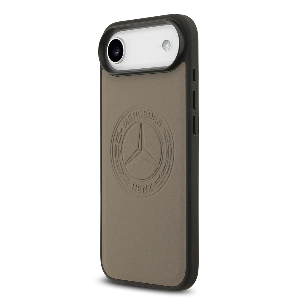 Apple iPhone 17 Air Uyumlu Kılıf Mercedes Benz Orjinal Lisanslı M-safe Şarj Özellikli Hakiki Deri Nostaljik Yıldız Dizayn Kapak - 8