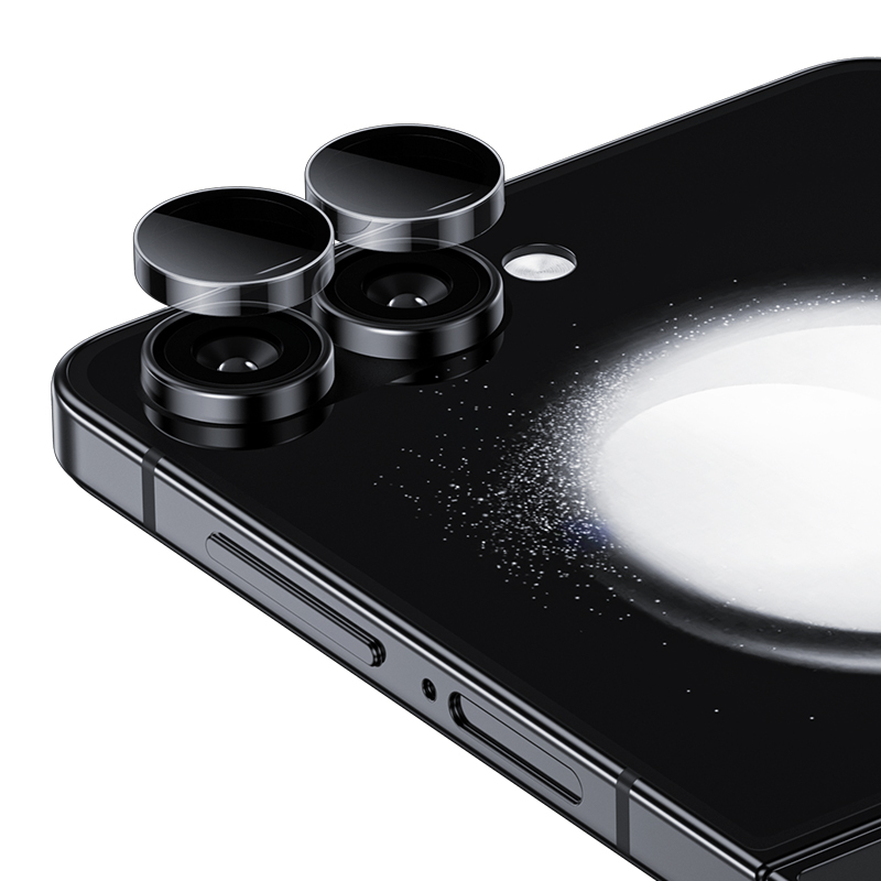 Samsung Galaxy Z Flip Uyumlu 7 Benks AR Glass Warrior Premium Cam Kamera Lens Koruyucu - 1