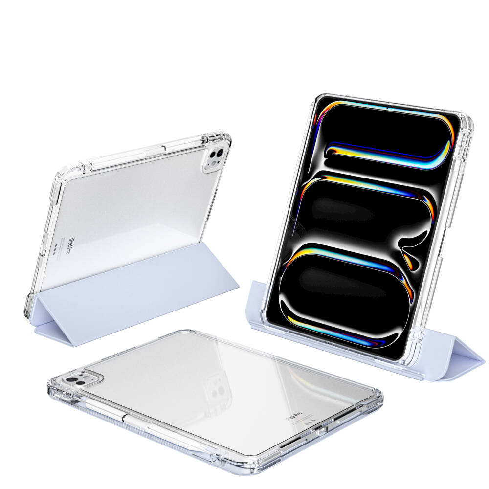​​Apple iPad Pro 13 2024 Kılıf Magnetik Ayrılabilen Airbagli Zore Sliding Tablet Kılıfı - 5