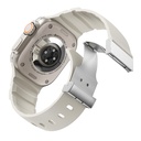 Apple Watch 7 45mm Uyumlu Zore KRD-145 Metal Tokalı Silikon Kordon - 8