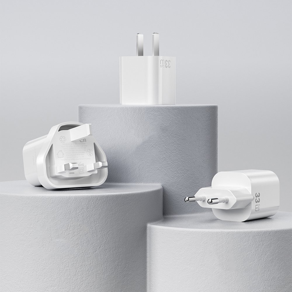 Wiwu Wi-G015 Cube Serisi GaN Tech PD Hızlı Şarj Özellikli Mini Şarj Başlığı 33W - 5