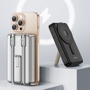 Wiwu Wi-P056 Taşınabilir Wireless Şarj ve PD Hızlı Şarj Özellikli Powerbank 15W 10000mAh - 14