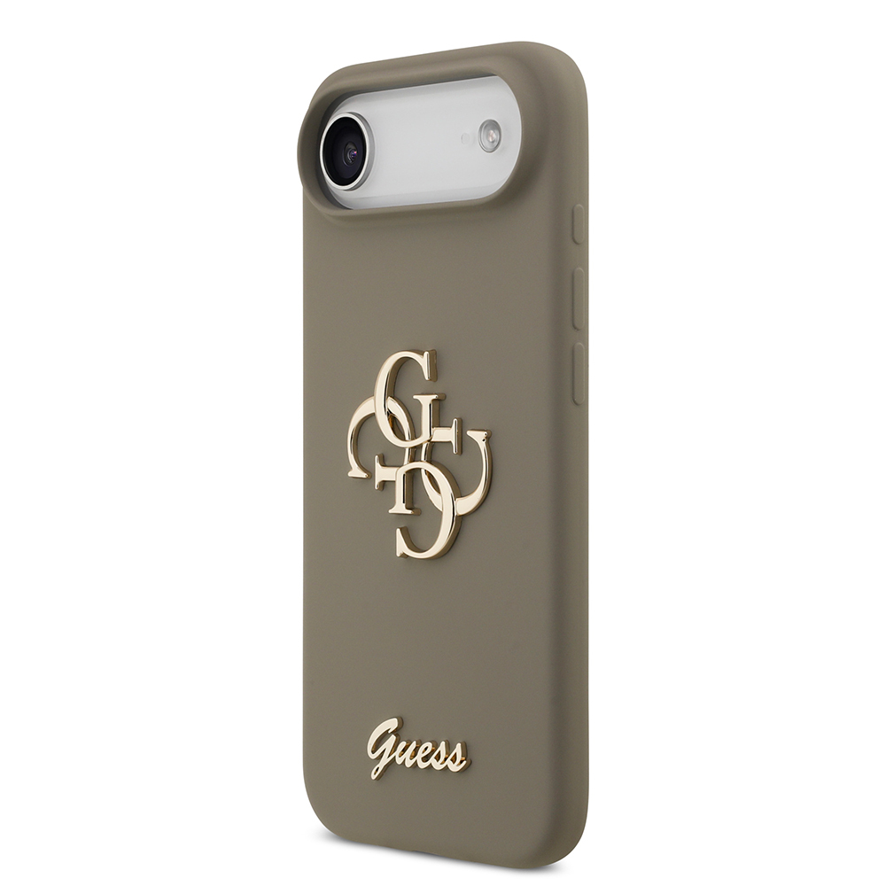 Apple iPhone 17 Air Kılıf Guess Orjinal Lisanslı Grained Yazı Logolu Kapak - 1