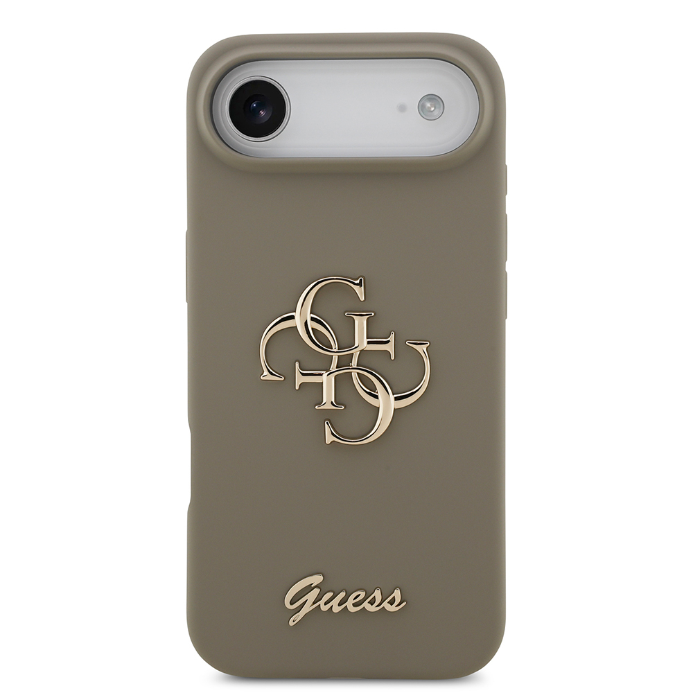 Apple iPhone 17 Air Kılıf Guess Orjinal Lisanslı Grained Yazı Logolu Kapak - 2