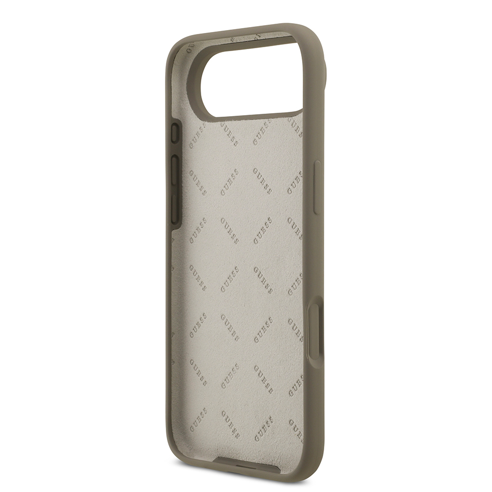Apple iPhone 17 Air Kılıf Guess Orjinal Lisanslı Grained Yazı Logolu Kapak - 6