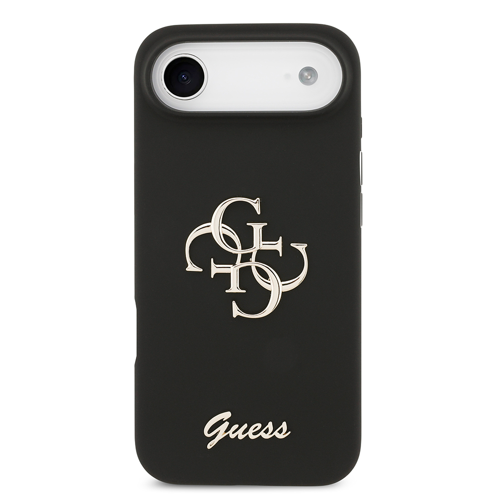 Apple iPhone 17 Air Uyumlu Kılıf Guess Orjinal Lisanslı Grained Yazı Logolu Kapak - 16