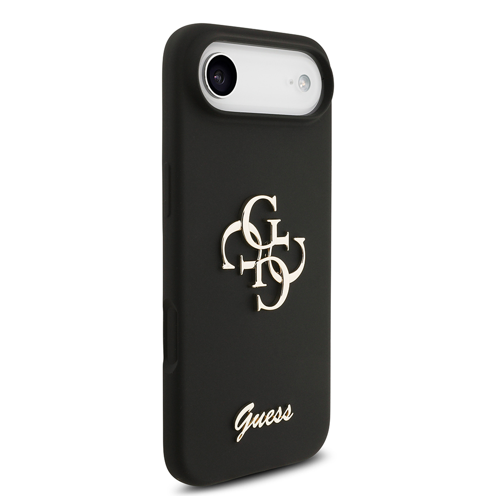 Apple iPhone 17 Air Uyumlu Kılıf Guess Orjinal Lisanslı Grained Yazı Logolu Kapak - 17