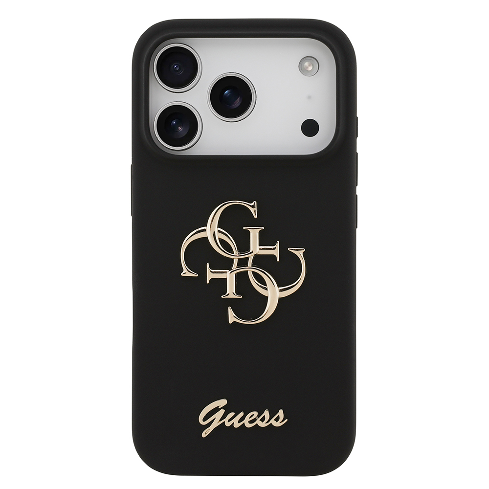 Apple iPhone 17 Pro Kılıf Guess Orjinal Lisanslı Grained Yazı Logolu Kapak - 2