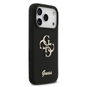 Apple iPhone 17 Pro Kılıf Guess Orjinal Lisanslı Grained Yazı Logolu Kapak - 3