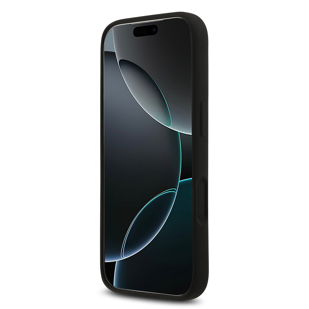 Apple iPhone 17 Pro Kılıf Guess Orjinal Lisanslı Grained Yazı Logolu Kapak - 4