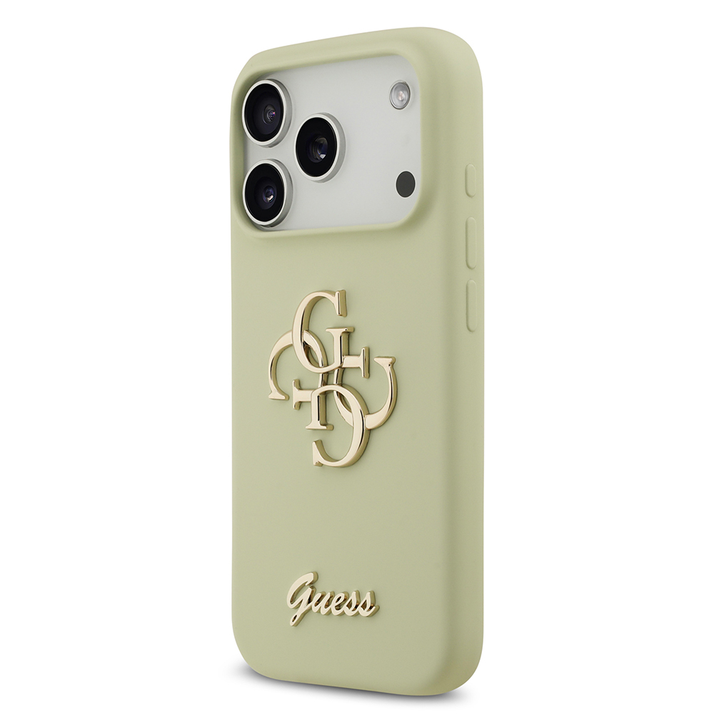 Apple iPhone 17 Pro Kılıf Guess Orjinal Lisanslı Grained Yazı Logolu Kapak - 8