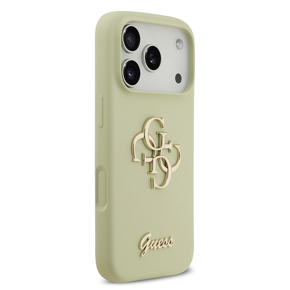 Apple iPhone 17 Pro Kılıf Guess Orjinal Lisanslı Grained Yazı Logolu Kapak - 10