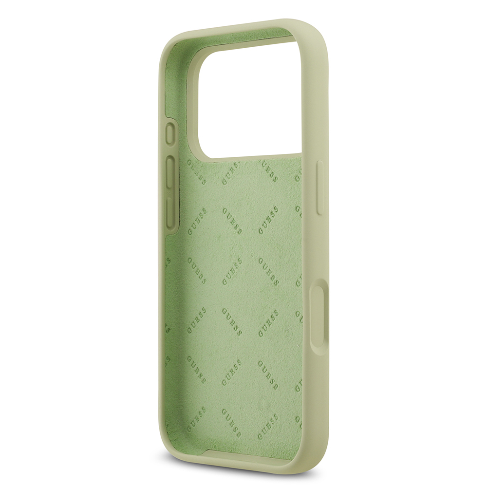 Apple iPhone 17 Pro Kılıf Guess Orjinal Lisanslı Grained Yazı Logolu Kapak - 13