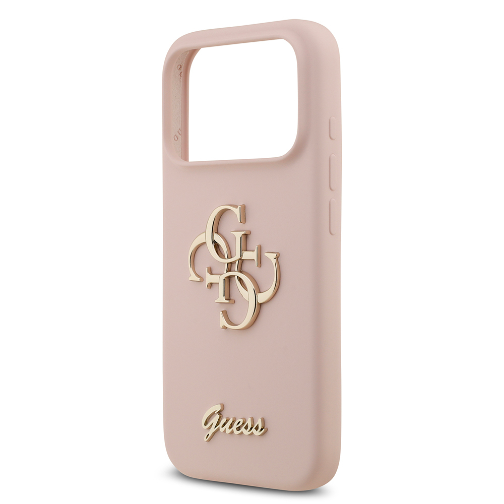 Apple iPhone 17 Pro Kılıf Guess Orjinal Lisanslı Grained Yazı Logolu Kapak - 19