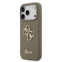 Apple iPhone 17 Pro Kılıf Guess Orjinal Lisanslı Grained Yazı Logolu Kapak - 22