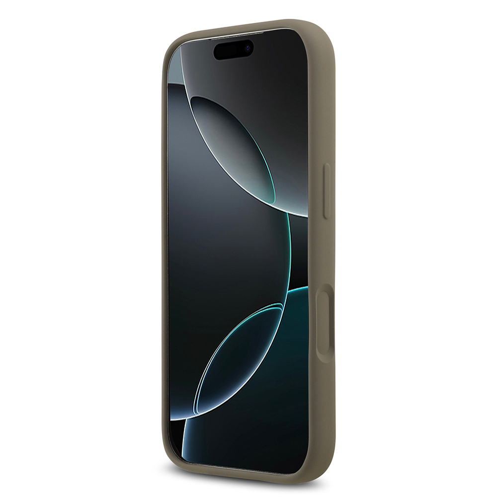Apple iPhone 17 Pro Kılıf Guess Orjinal Lisanslı Grained Yazı Logolu Kapak - 25