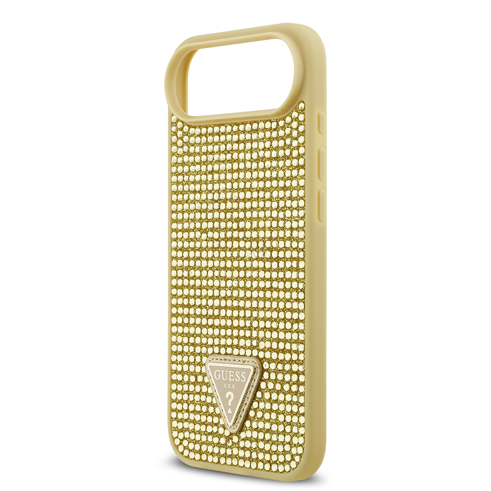 Apple iPhone 17 Air Kılıf Guess Orjinal Lisanslı Taşlı Arka Yüzey Üçgen Logolu Kapak - 5
