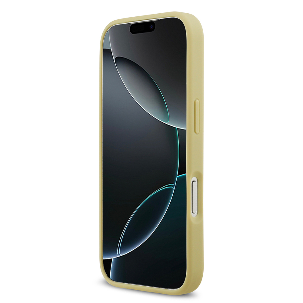 Apple iPhone 17 Pro Kılıf Guess Orjinal Lisanslı Taşlı Arka Yüzey Üçgen Logolu Kapak - 11