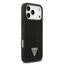 Apple iPhone 17 Pro Max Kılıf Guess Orjinal Lisanslı Taşlı Arka Yüzey Üçgen Logolu Kapak - 3
