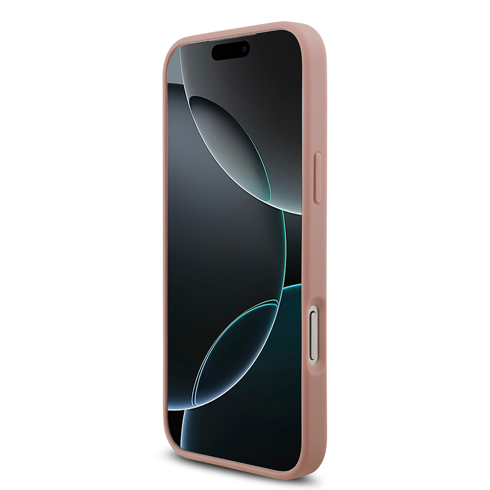 Apple iPhone 17 Pro Max Uyumlu Kılıf Guess Orjinal Lisanslı Taşlı Arka Yüzey Üçgen Logolu Kapak - 18