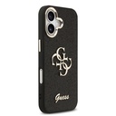 Apple iPhone 17 Kılıf Guess Orjinal Lisanslı 4G Büyük Metal Kamera Çerçeveli ve Logolu Glitter Kapak - 3