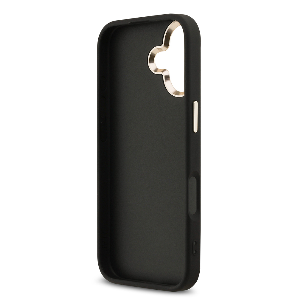 Apple iPhone 17 Kılıf Guess Orjinal Lisanslı 4G Büyük Metal Kamera Çerçeveli ve Logolu Glitter Kapak - 6