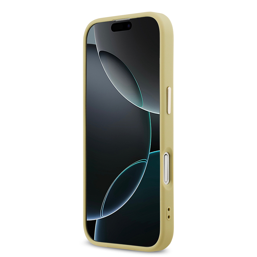 Apple iPhone 17 Kılıf Guess Orjinal Lisanslı 4G Büyük Metal Kamera Çerçeveli ve Logolu Glitter Kapak - 11