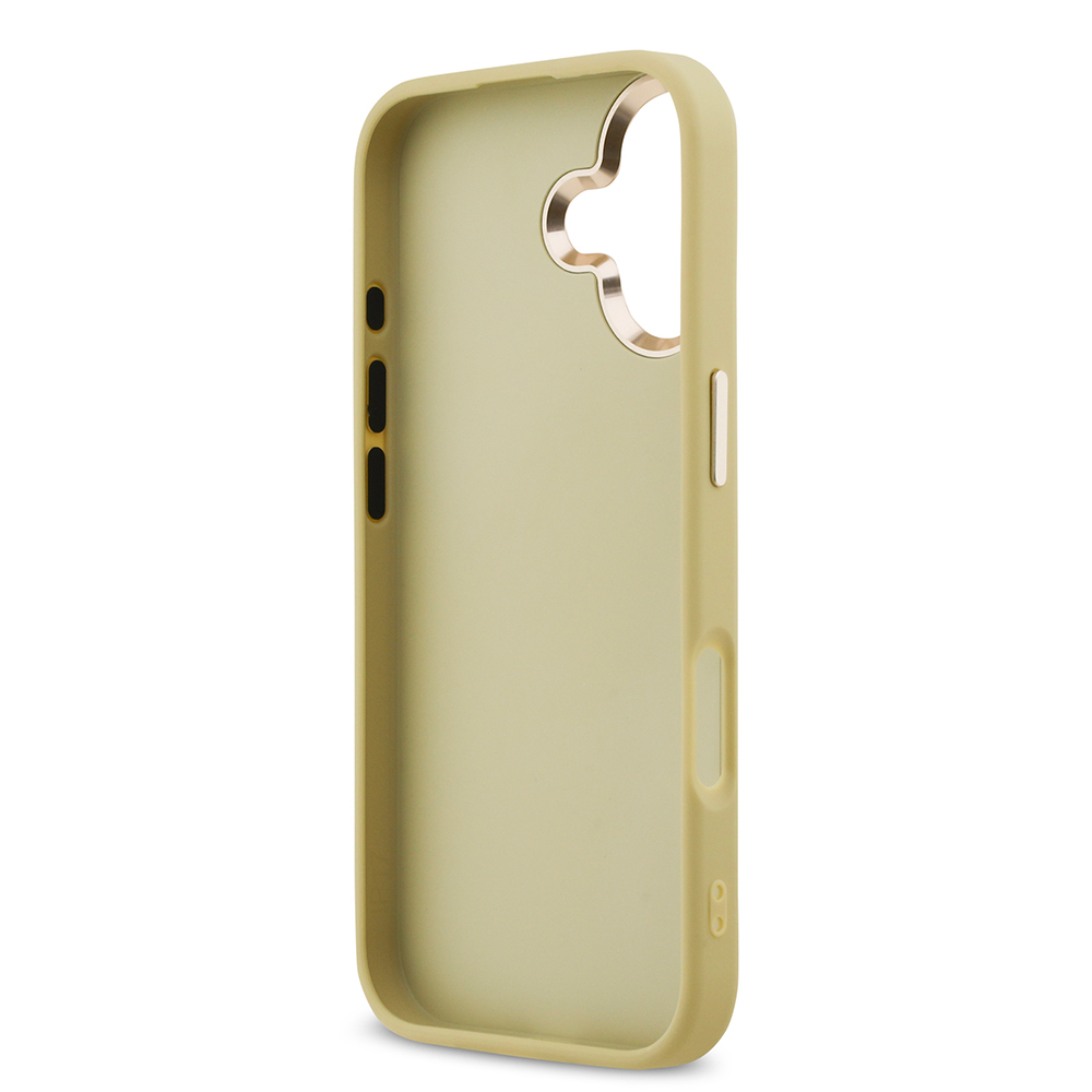 Apple iPhone 17 Kılıf Guess Orjinal Lisanslı 4G Büyük Metal Kamera Çerçeveli ve Logolu Glitter Kapak - 13