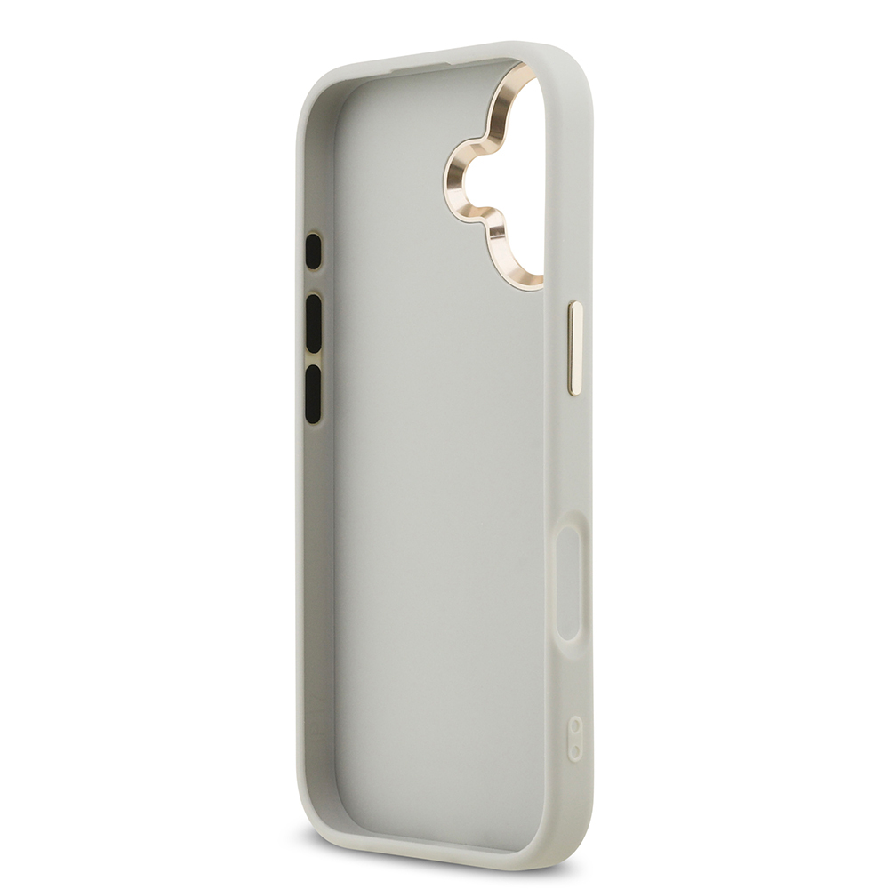 Apple iPhone 17 Uyumlu Kılıf Guess Orjinal Lisanslı 4G Büyük Metal Kamera Çerçeveli ve Logolu Glitter Kapak - 20