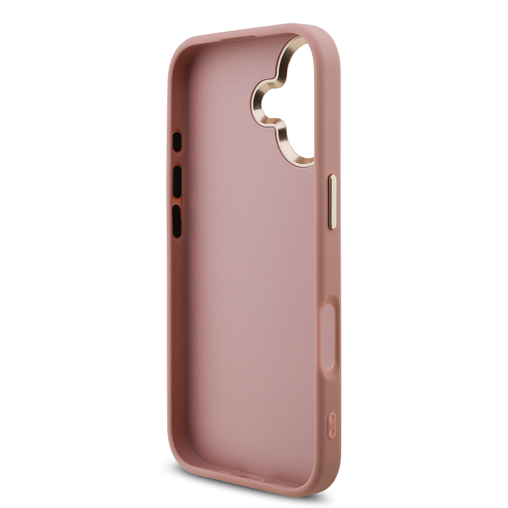 Apple iPhone 17 Uyumlu Kılıf Guess Orjinal Lisanslı 4G Büyük Metal Kamera Çerçeveli ve Logolu Glitter Kapak - 27