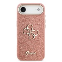 Apple iPhone 17 Air Kılıf Guess Orjinal Lisanslı 4G Büyük Metal Kamera Çerçeveli ve Logolu Glitter Kapak - 9
