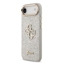 Apple iPhone 17 Air Uyumlu Kılıf Guess Orjinal Lisanslı 4G Büyük Metal Kamera Çerçeveli ve Logolu Glitter Kapak - 22