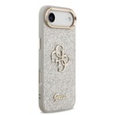 Apple iPhone 17 Air Uyumlu Kılıf Guess Orjinal Lisanslı 4G Büyük Metal Kamera Çerçeveli ve Logolu Glitter Kapak - 24