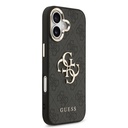 Apple iPhone 17 Kılıf Guess Orjinal Lisanslı Gold Metal Kamera Çerçeveli 4G Desenli Metal Büyük 4G ve Yazı Logolu Kapak - 10
