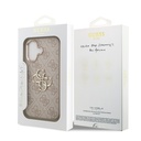 Apple iPhone 17 Kılıf Guess Orjinal Lisanslı Gold Metal Kamera Çerçeveli 4G Desenli Metal Büyük 4G ve Yazı Logolu Kapak - 21